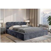 Stratus Interiors Cloud Mini Ambassador Upholstered Bed - Gas Lift Storage in Blue | Size: Double