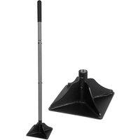 Walensee Heavy Duty Steel Tamper with Rubber Grip in Black