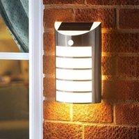 Marco Paul 3 Pack of Silver Solar Security Light with Motion Sensor 26cm