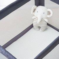 The Tiny Bed Company Premium Foam Folding Travel Cot Mattress Joie Kubbie Sleep 87 x 52cm in White
