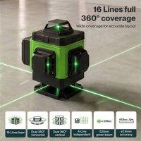 Havendro 16 Line Laser Level 4D Self Leveling Rotary Measure in Black | Size: 1000mm x 400mm
