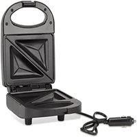 Havendro Portable Sandwich Maker 24v Travel Toastie Press Non Stick in Black