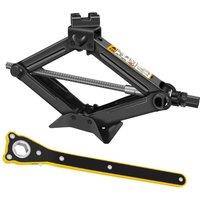 Havendro Universal Scissor Jack 2 Ton Scissor Wind Up Jack in Black
