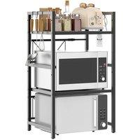 Havendro Double layer Expandable Rack Stand Storage Corner Holder in Black