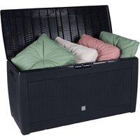 Havendro 310L Black Plastic Outdoor Garden Storage Box | Size: 0.6m2