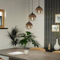 Eglo Ariscani 1 Copper Ombre Effect Glass 3 Light Pendant