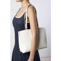 Where's That From Women's Mariella Faux Leather Tote Bag in Cream