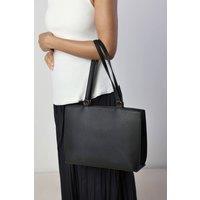 Where's That From Women's Mariella Faux Leather Tote Bag in Black