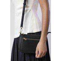 Where's That From Women's Elani Small Double Zip Cross Body Bag in Black