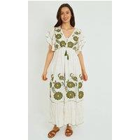 ELAINA FASHION Women's Boho Embroidered Maxi Dress