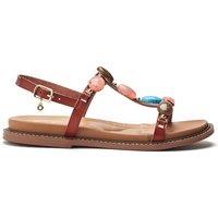 Moda In Pelle Women's 'Nicca' Porvair Sandals in Tan | Size: 4