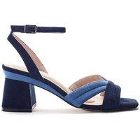 Moda In Pelle Women's 'Madelia' Alcantara Heeled Sandals in Navy | Size: 3