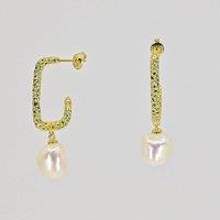 Nudie Jewellery Women's Nacre Pearl Earrings in 18k Gold | Size: Standard