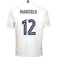 Real Madrid Men's Mens 2020 - 2021 Adidas Home Football Shirt - Marcelo 12 in White | Size: 3XL
