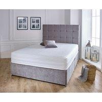 eXtreme Comfort Ltd Men's Straight Line Memory Foam Spring Mattress in White | Size: Small Double