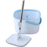 Living and Home Floor Cleaning Mop and Bucket Set in White