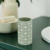Showerdrape Mosaica Pistachio Green Tumbler in Light Green