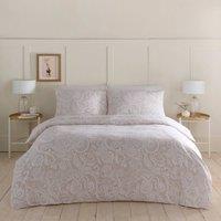 Portfolio Home Paisley Geometric Duvet Cover Quilt Set With Pillow Case Bedding in Natural | Size: Super King