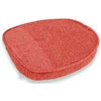Chums Chenille Plain Dining Seat Pads Pack Of Two in Terracotta