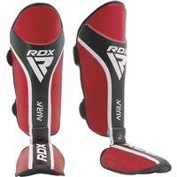 RDX SPORTS RDX Shin Instep AURA Plus T17 in Red | Size: Small