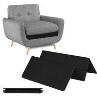 Oypla Armchair Protector Support Board Seat Saver in Black