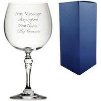 Uniqueful Personalised 22oz Bar Gin Balloon Glass Birthday Gift for Friend in Clear