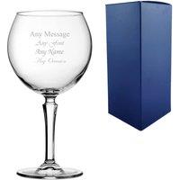 Uniqueful Personalised Hudson 23oz Gin Balloon Glass Friend Birthday in Clear