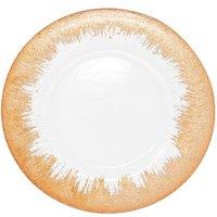 Neel Blue 33cm Charger Plates Trim Glass Plates for Dinner Table Decoration in Orange