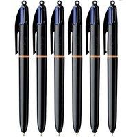 Bic 4 Colours Pro Ballpoint Pen 1.0mm - Single Pen 6 Packs