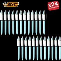 Bic 4-Colours Fun Ballpoint Pen 1.0mm - 24 Packs