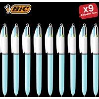 Bic 4-Colours Fun Ballpoint Pen 1.0mm - 9 Packs