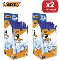 Bic CRISTAL SOFTBALL POINT BLUE - 2 Packs