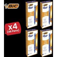Bic Gelocity Clic Box 12 Blue (Original) - 4 Packs