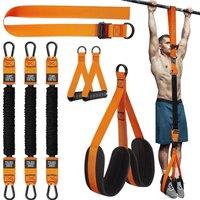 Obasyhig Pull Up Assist Band for Indoor Training in Orange