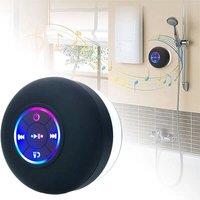 Havendro Mini Portable Wireless Bluetooth Speaker for Shower Bathroom in Black
