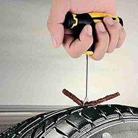 Ventryn Tyre Puncture Repair Kit for Car Van Motorcycle Tubeless Strip in Yellow