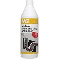 HGL HG Kitchen Drain & Plug Unblocker 1 litre in White