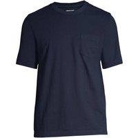 Lands' End Men's Super-T T-Shirt with pocket in Dark Navy | Size: Small