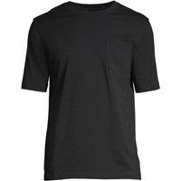 Lands' End Men's Super-T T-Shirt with pocket in Black | Size: XL