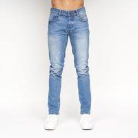 Crosshatch Malcolm Men's Slim Fit 5-Pocket Stretch Jeans in Light Blue | Size: 38R