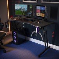 X Rocker Panther Evo 120cm Gaming Desk with Mousepad - Black