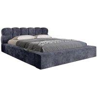 Stratus Interiors Cloud Mini Ambassador Upholstered Bed - Non-Storage in Blue | Size: Double