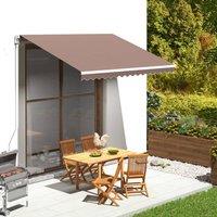 Berkfield Home Replacement Fabric for Awning Brown 3.5x2.5 m