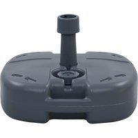 Berkfield Home Portable Umbrella Base Grey Sand/Water Filled