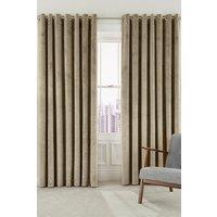 Helena Springfield 'Escala' Woven Lined Curtains in Beige | Size: 228 cm width x 228 cm drop