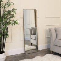 Melody Maison Large Brushed Gold Wall & Leaner Mirror - 47cm X 142cm in Metallic Gold | Size: 47 cm X 142 cm