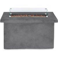 Tower Large Magna Rectangular Gas Fire Pit, Magnesium Oxide, Grey T978529