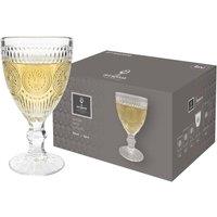 Argon Tableware Amore Ribbed Wine Glasses - 310ml - Pack of 24 in Clear