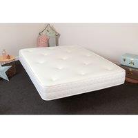 Starlight Beds 3-Tac Hand-Tufted Hybrid Mattress 20cm Deep Quilted Soft Sleep Surface in White | Size: King