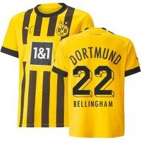 Borussia Dortmund Junior 2022 - 2023 Home Shirt - Bellingham 22 in Yellow | Size: XS